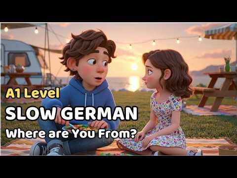 Where are You From? Talking About Origins | Slow German Listening for Beginners (A1)