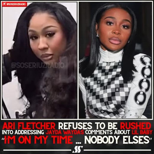 Ari Fletcher tells fans she is on “her own time” amid pressure to address Jayda Wayda & Lil Baby rumors 😧 Did y’all tune into her Twitch ⁉️⬇️ #arifletcher #jaydawayda #twitch | soseriuzradio