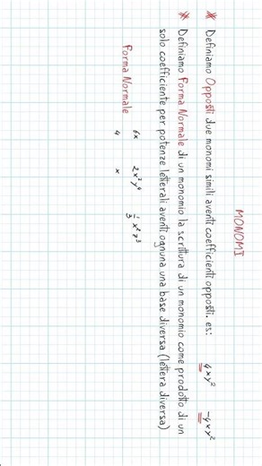 I Monomi – Definizioni, Proprietà ed Esercizi – Parte e #matematica #monomi