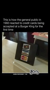 969K views · 6.4K reactions | People in 1993 react to credit cards being accepted at a Burger King | Historyinmemes | Facebook