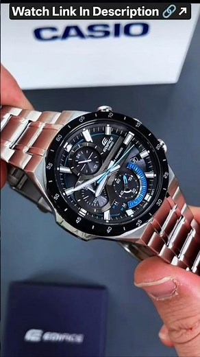 Edifice Casio Solar Powered Chronograph Luxury Men's Watch #luxurywatchesformen #elegantwatches
