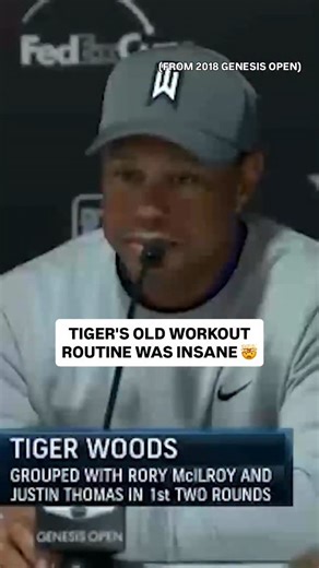 Tiger Woods turns 50 tomorrow, so here’s a reminder that his prime workout regimen was WILD. 😤🐅 | Golf Channel