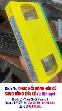 Dịch vụ SANG BĂNG ĐĨA CŨ ra file mp4 - Khôi phục và lưu giữ kỷ niệm vô giá #phuchoibangdiacu