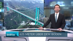625 Meter hoch, 1420 Meter lang – China eröffnet höchste Brücke der Welt