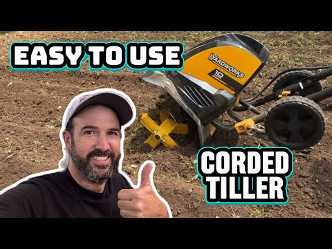 I Tried a Small Corded Tiller - Yardworks 10 Amp 11” Tiller