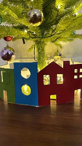 2.9K views · 80 reactions | ⏰The countdown to Christmas continues. Check out this DIY tree skirt inspired by whoville. I used flaps from a cardboard box, mod podge, and paint to achieve this look. No stencil required so get creative with your village! This is a great alternative to purchasing a tree skirt so what do you think?! #DIY #christmastree #grinch #whoville #christmas | John Arroyo | Facebook