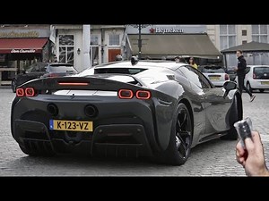 2021 Ferrari SF90 Stradale (1000hp) | SOUND, Startup and Visual review | Interior and exterior