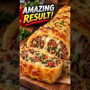 how to make an amazing recipe with puff pastry and ground beef at home