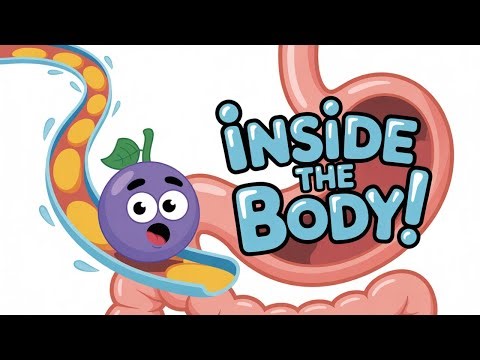 "Gilbert the Grape Explores the Digestive System | Funny Educational Animation"