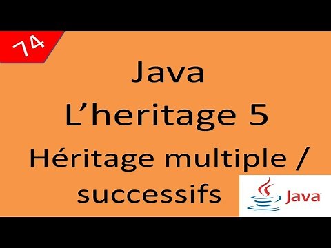 Java Cours درس جافا 74 L'Héritage 5 Héritage multiple et Héritage successifs
