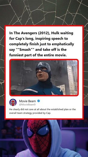 The Avengers 2012 Hulk Waits for Caps Speech to Finish Just to Say Smash