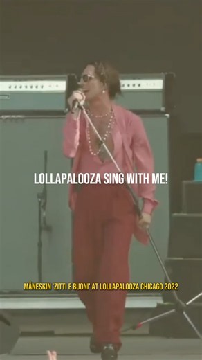 Four years since Måneskin performed at ‪@lollapalooza‬ Chicago 🔥 #maneskin #lollapalooza #festival