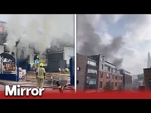 London Bridge fire: 70 firefighters battle blaze as black smoke fills sky