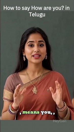 Learn Telugu : How to say How are you? in Telugu