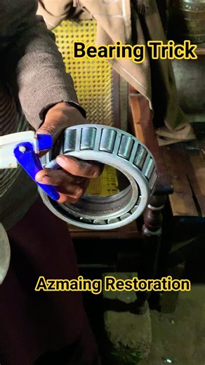 Rusty Bearing Cleaning to Mirror Shine | Satisfying Mechanical Restoration #shorts #restoration