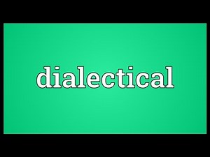 Dialectical Meaning