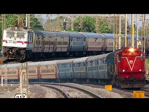 [14 in 1] Fast Diesel CURVING Trains vs Electric CURVING Trains | Indian Railways