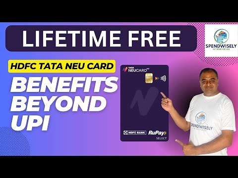 Best Credit Card for UPI Lifetime Free or First Year Free | HDFC Tata Neu Infinity Card Benefits