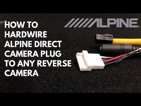 How to hard-wire Alpine direct camera plug.