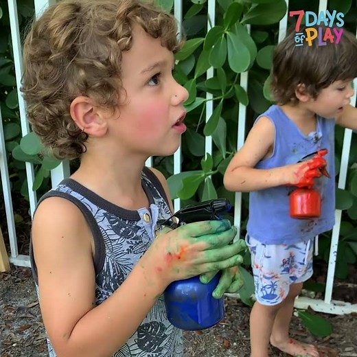 Spray Bottle Painting for Kids