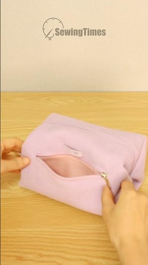 Easy DIY Zipper Pouch with Front Pocket & Handle! Beginner-Friendly Box Pouch