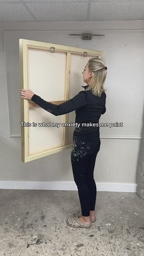 My anxiety said “girllll please let us find some peace here..I wanna see calm colours and a lot of canvas space to fill with thoughts, please and thank you!” 😂😅 #myanxiety #myanxietyhasanxiety #texturedpainting #bespokeart | Joanna Green Art