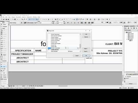 Layouts in ArchiCAD - Auto Text