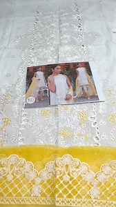 2.6K views · 36 reactions | Asfa Nabil white chikenkari suit with beautiful frill duppata 4900 Shop Now ⬇️ https://bit.ly/3ucNXHF | Mommy and daughter fashion | Facebook