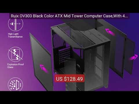 Ruix OV303 Black Color ATX Mid Tower Computer Case,With 4 ARGB PWM ... — Top Rated 2026 | Buy Now!