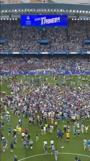 Invasión de campo en Riazor tras el Dépor 1 - 2 Las Palmas