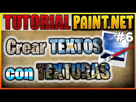 Tutorial Paint.Net # 6 | Crear TEXTOS con TEXTURAS o imagen de relleno | Fácil y Rápido