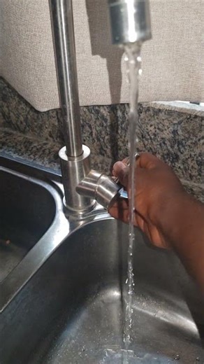 washing Hand on beautiful kitchen tap #shorts