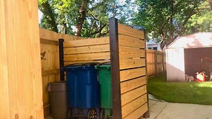 Why every yard needs a DIY trash can screen
