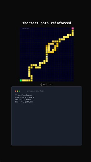 AntColonySearch — 8 ants exploring randomly