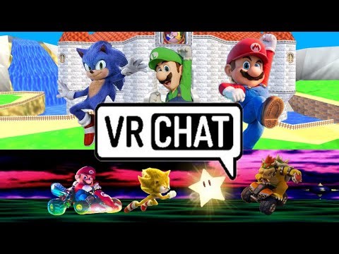 Movie sonic meets Movie Mario in VRChat (182 SUBS SPECIAL)