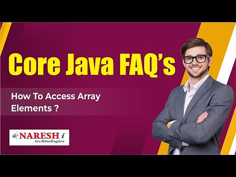 How to access Array elements | Core Java Interview Questions | Naresh IT