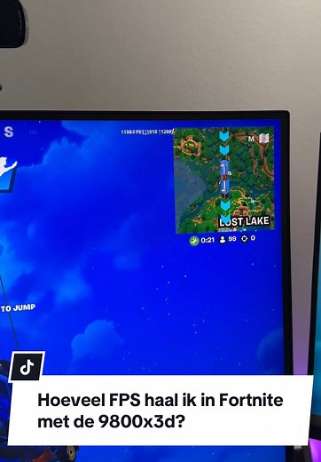 Hoeveel FPS met de Ryzen 7 9800x3d in Fortnite?