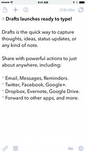 Drafts for iOS regains Notification Center widget in latest update - 9to5Mac