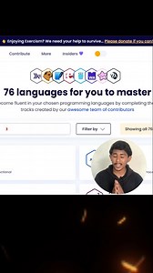 Abisheik | Dev × AI on Instagram: "Wanna Be a Good Developer Like Me? I Learned from This Website. . @codebyabi . If you're serious about coding, start with https://exercism.org/ It’s 100% FREE and gives you hands-on coding practice with: 🧠 Real mentors 💻 Language tracks (Python, JS, Java & more) 🔥 Real-world challenges More dev growth resources and secret websites coming soon! 💬 Comment "Exercism" if you want my learning path + favorite tracks! 💾 Save this reel if you're ready to level up 