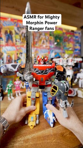 Mighty Morphin Power Rangers Dino Megazord ASMR build #90stoys