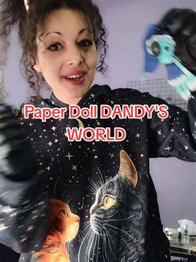 DANDY'S WORLD PAPERDOLL 😱 @BlushCrunch #tutorials #diy #paperdoll #dandysworld #papercraft