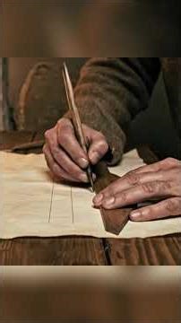 Most Relaxing ASMR Medieval Scribe Writing in 13th Century France #Shorts