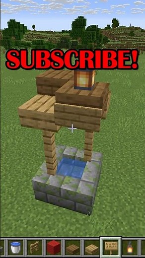 Working Well in Minecraft! 💧 #minecraft #shorts #minecraftbuilding