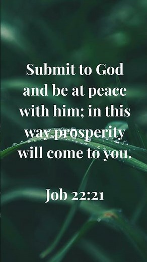 Submit to God and Find Peace | Job 22:21 Bible Verse | Powerful Bible Verse #meditate #bookofjob