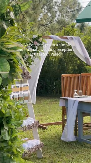 INTIMATE WEDDINGS | When Less Becomes So Much More 🌿✨ POV: You said yes to a simple and intimate wedding reception at Pine Garden, Casa San Pablo. 💍 Just you, your closest people, and the gentle hum of nature — a celebration that feels effortless, genuine, and full of heart. 💖 Here at Casa San Pablo, every wedding tells a story — not of grand gestures, but of quiet love that fills the space between laughter and vows. 🌸 Celebrate your day surrounded by the warmth of rustic charm and the beaut