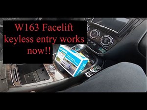 Mercedes ML aftermarket keyless system install