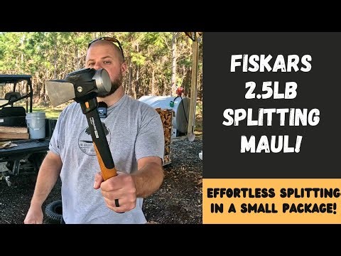Fiskars 2.5lb Splitting Maul! Effortless Splitting!