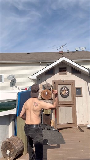 No Spin Knife Throwing Practice #blade #knife #throwing