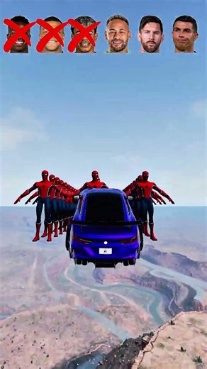 999x Spider Man 🕷️ Vs Football Players 🥇 #beamngexperiments #beamngshorts #beamngdrive
