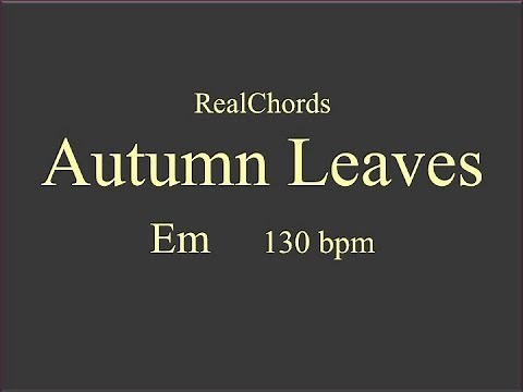 Autumn Leaves Backing Track